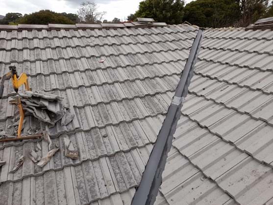 Roof valley replacement installation