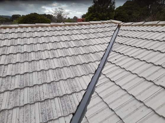 Roof valley replacement completed
